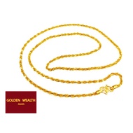 🎁916 Solid Rope Chain /Rantai Leher Pintal Padu 黄金实心䋲子链