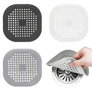 1/2pcs Hair Drain Catcher, Square Drain Cover For Shower, Silicone Hair Stopper With Suction Cup, Si