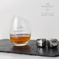 Martell Noblige Slant-Edge Whiskey Glass, Cognac XO Brandy Glass, Household Glass Liquor Cup