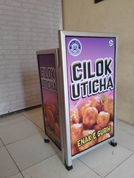 PRE ORDER Booth Portable Meja Lipat Rombong Mini untuk jualan pentol bakso cilok siomay