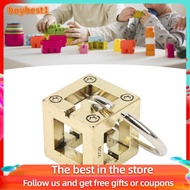 buybest1-my Metal Puzzles  Brain Teaser Alloy 3D Handheld Puzzle Games Toy Teasers Box for Kids Adul