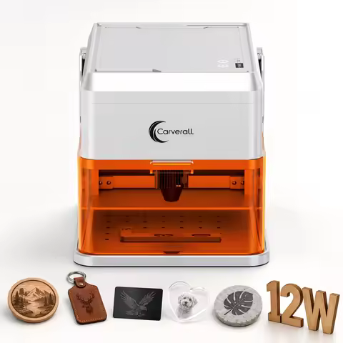 Carverall A1 Pro Laser Engraver Cutter with HD Camera, 7W/12W Diode Laser Machine, Class 1 Enclosed,