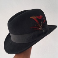 [RARE ITEM] DICKIES RUMBLE RMBL Fedora Topi Laken Warna Hitam