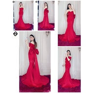 TRIPBLE T DRESS wedding bodycon maxi DRESS can be worn in 4-5 ways for beautiful brides to go to the