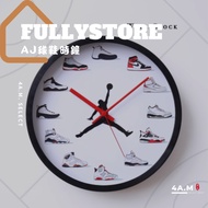 < 4AM Yinxuan > FullyStore AJ Sneakers Clock Jordan Wall Home Decoration Texture Life