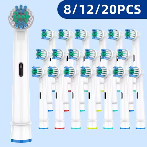 Replacement Brush Heads For Oral-B Electric Toothbrush Fit Advance Power/Pro Health/Triumph/3D Excel