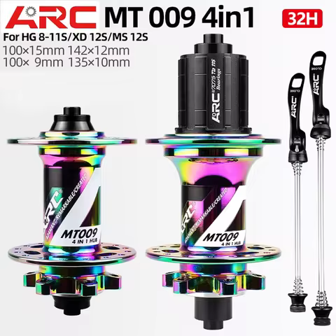 ARC MT009 Bicycle Hub Front Rear 32Holes MTB Mountain Bike NBK Sealed Bearing Hubs 6 Pawls 114 Click