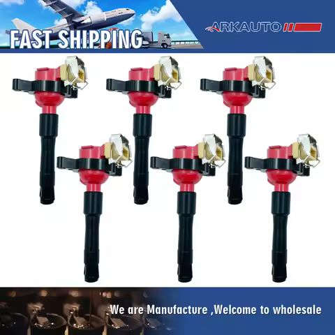 6PCS ARKAUTO PERFORMANCE IGNITION COIL UF354 FOR BMW 3 5 X5 Z4 Z3 M3 E46 E36 E39 E38 E53 E85 2.5 2.8