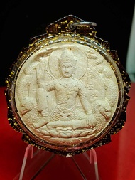 Very Beautiful Phim Yai Phra Jatukam Ramathep Amulet of Wat Mahathat Woromaha Vihan BE2550 come with