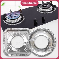 Set of 8 Round Square Aluminum Gas Stove Pads for Quick Cleaning Smart Home U431