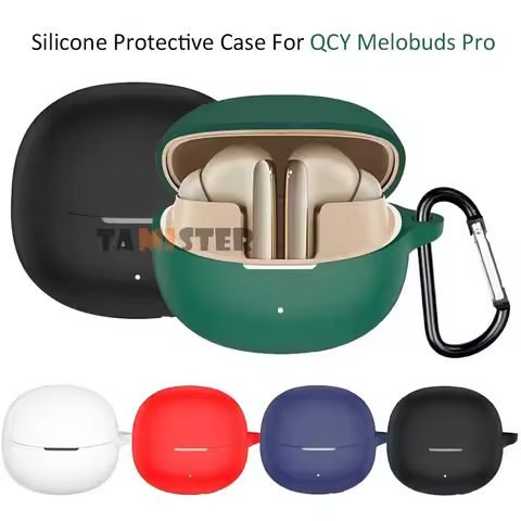 For QCY Melobuds Pro Case Cover Silicone Protective Sleeve For QCY Melobuds Pro Bluetooth Wireless E