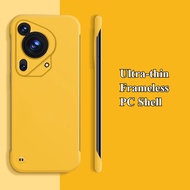 Ultra-thin Frameless Matte Anti-fingerprint PC Case For Huawei Pura 80 70 P80 P70 P60 P50 P50E P40 U