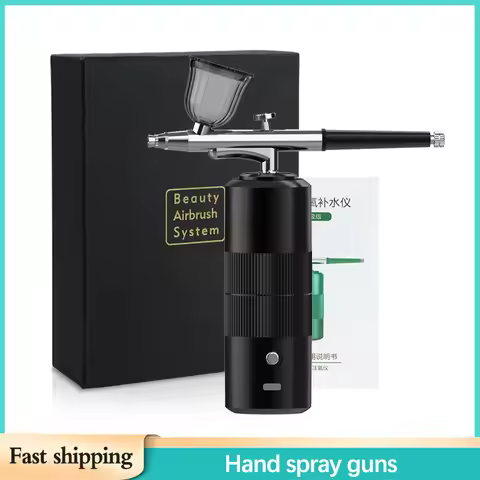 Oxygen Spray Mini Air Compressor Kit Air Brush Spray Nail Art Tattoo Process Nano Fog Nail Spray