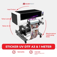 A3 & 1 Meter DTF UV STICKER / DTF UV STICKER / Embossed Sticker
