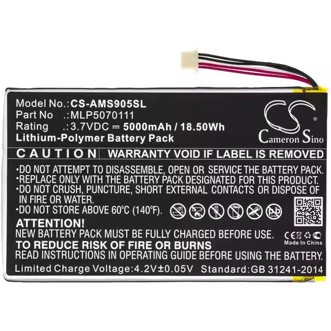 Diagnostic Scanner Battery For Autel MLP5070111 MaxiSys Mini MS905 MS906 MY905 MK808MK808BT MK808TS 