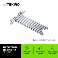TEKIRO L-WRENCH SET T-40 LENGTH 6 PCS L-WRENCH/ BINTANG TOOLS - TOOLS