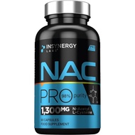 NAC 650mg Per Capsule (Maximum Dose in UK) Superior 98% NAC Supplement, N-Acetyl-Cysteine NAC Powder