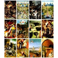 Hieronymus Bosch Vintage Surreal Renaissance Art Poster Set Fantasy Hell Paradise Canvas Wall Decor