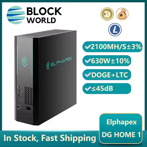 New Elphapex DG Home 1 Doge Miner 2100MH/S 630W Litecoin Dogecoin Miner 2.1G DGHOME1 Doge Home Minin