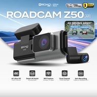 ROADCAM Z50 AR Dashcam – 4K Front + 1080P Rear | Futuristic Design | WiFi App Control | Smart AR Dri