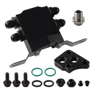 Sandwich Relocation Adapter Aluminum Alloy Oil Cooler Plate Oil Filter Kit For Toyota Lexus 1UZ 2UZ 