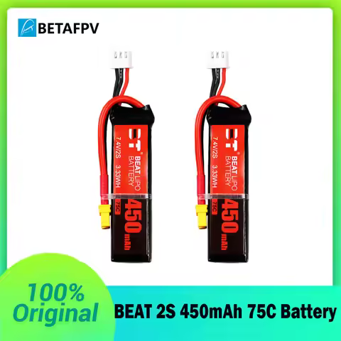 BEAT 2S 450mAh 75C 7.4V LiPo Battery XT30 For RC Helicopter Quadcopter FPV Racing Drone