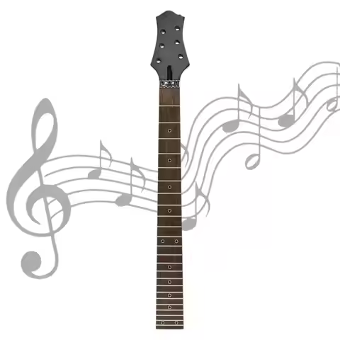24 Fret Guitar Neck Unfinished Replacement Musical Instrument Accessories DIY