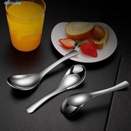 LEOTA 6PCS Soup Spoons, Large Food-grade Stainless Steel Spoons, Durable Thick Silver Convenient Ric