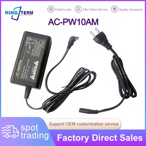 AC-PW10AM PW10AM Digital Camera AC Power Adapter for Sony Handycam NEX-VG10 VG10 NEX-FS700 Alpha SLT