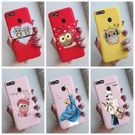 Casing OPPO F9 / F9 Pro / A7x  Soft Cover Fashion Owls Pattern Candy Silicone Phone Case Oppo F9 Pro Bumper