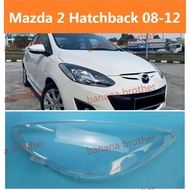 Mazda 2 Mazda2 Hatchback (2008-2012) เลนส์ไฟหน้า ฝาครอบไฟหน้า ไฟหน้ารถยนต์ ไฟหน้าสําหรับ ฝาครอบไฟหน้
