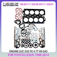 2UZ Engine gasket set For TOYOTA LAND CRUISER 4 RUNNER SEQUOIA TUNDRA LEXUS GX LX 4.7L 4.7 L T V8 GA