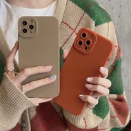 case xiomi redmi 9c - sofcase luxury procamera matte - cokelat redmi 9c