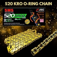520 CHAIN SMS CHAIN SPROCKET 520XER 520XWE 520KRO ORING CHAIN XRING CHAIN YAMAHA MODENAS KAWASAKI AT