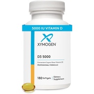 XYMOGEN D3 5000 - Bioavailable Vitamin D3 5000 IU (125 mcg) -  Vitamin D plement to port Immune Heal