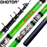 GHOTDA 1.5M 1.8M 2.1M 2.4M 2.7M 3.0M Rock Fishing Rod Spinning M Power Telescopic Surf Spinning Carp