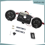 [AmlesoMY] For Motorbike Handlebar Audio System USB/SD Interface FM Radio Speaker MP3