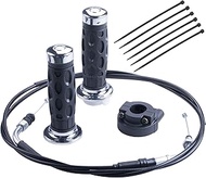 Throttle 78" Twist Grip Set 22mm Scooter Throttle Cable Compatible with GY6 50 80 125 150cc QMB139 1