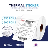 GOPACK A6 Thermal Sticker Roll | Airway Bill | Barcode Shipping Label | Kurier Sticker 100*150mm GP0006