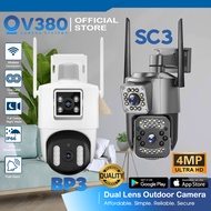 CCTV V380 BP3 SC3 4MP Ultra HD | Wireless Outdoor Dual Lens CCTV Security Full Color Night Vision WI