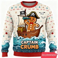 Anime Gingerbread Man Graphic Sweatshirts 2025 Merry Christmas 3D Printed Ugly  For Women Clothing G