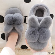 Cixi Cotton Slippers - Warm Thick-Soled Fur for Winter Indoor Wear