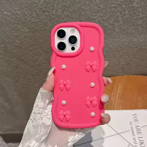 Bow Tie Pearl Candy Waves Phone Case For Samsung Galaxy A04 A04S A04E M04 A03 Core A03S A02S M02S F0