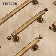 Light Luxury/Vintage Bronze Solid Brass Cabinet Knobs Round Ball Cupboard Handles Chrome Furniture H