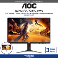 AOC Q27G4/D /Q27G4/WS | 27" QHD | 0.3ms MPRT | 200Hz | Fast IPS | Adaptive-Sync | Gaming Monitor [BL