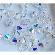 10 premium multicolored 4mm conical Austrian crystal beads