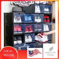 Rak Kasut Kotak Bekas Simpan Kasut Transparent Multi-functional Shoe Rack Box Storage Box Foldable Organizer Case