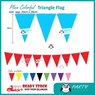 Colourful triangle flag
