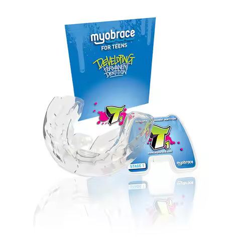 Myobrace Orthodontic Teeth Trainer Appliance T1, Medium and Large Open Bite Brace, MRC TrainerAges10