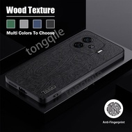 Case For iQOO Z9 Z9x Turbo 5G Z 9 Z 9x iqz9 2024 Phone Casing Back Cover Shockproof Bumper Wood Text